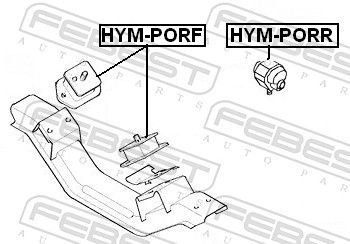 Variklio montavimas FEBEST HYM-PORF