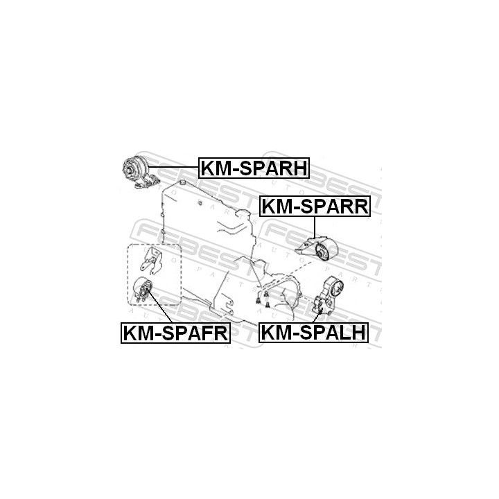 Variklio montavimas FEBEST KM-SPARR