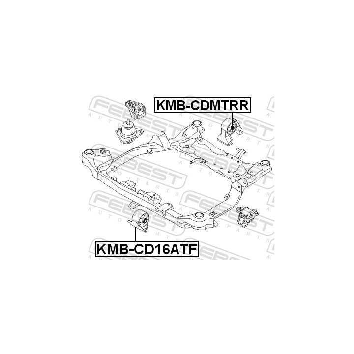 Variklio montavimas FEBEST KMB-CD16ATF