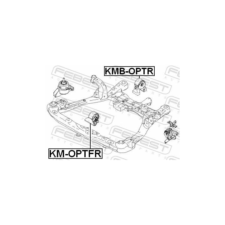 Variklio montavimas FEBEST KMB-OPTR