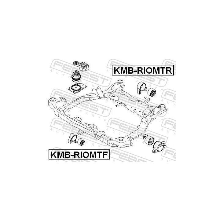 Variklio montavimas FEBEST KMB-RIOMTR