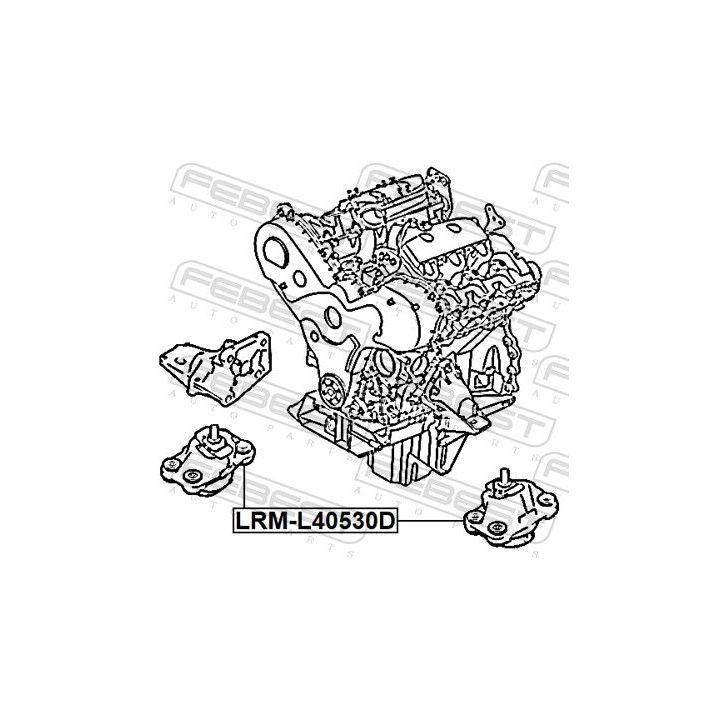 Variklio montavimas FEBEST LRM-L40530D