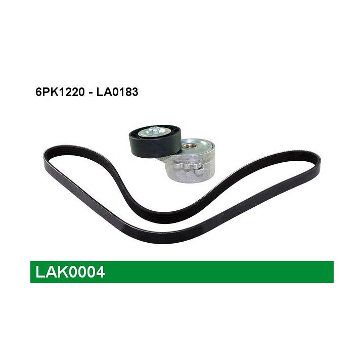 V formos rumbuotas diržas, komplektas LUCAS LAK0004