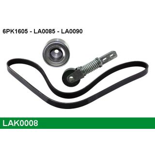 V formos rumbuotas diržas, komplektas LUCAS LAK0008