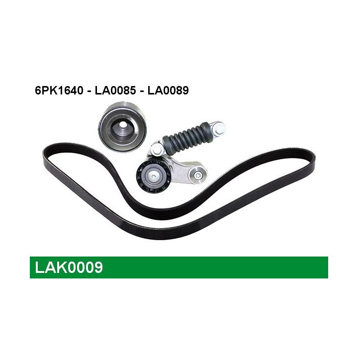 V formos rumbuotas diržas, komplektas LUCAS LAK0009