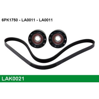 V formos rumbuotas diržas, komplektas LUCAS LAK0021