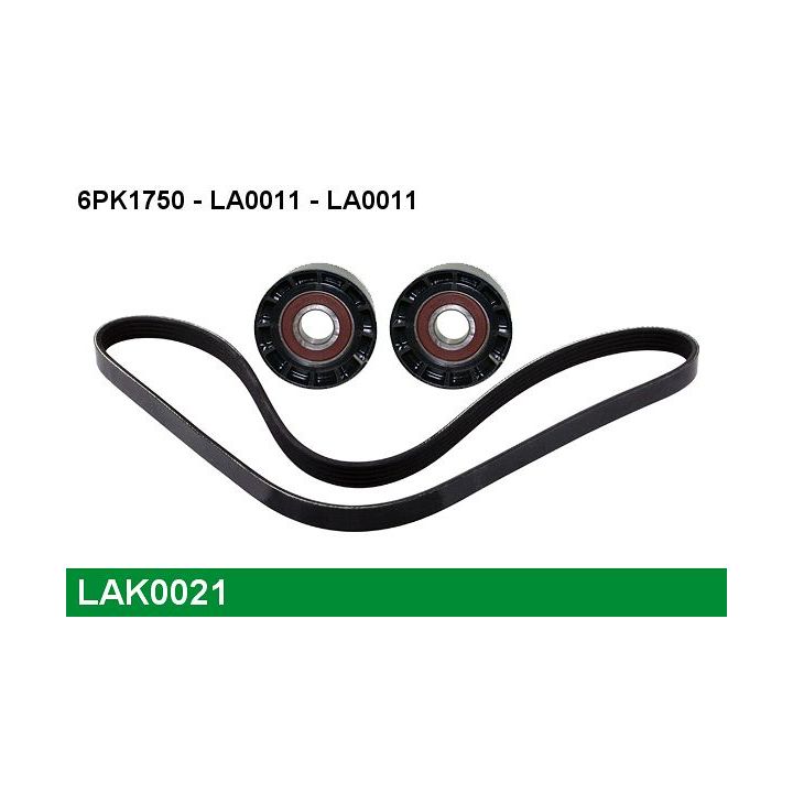 V formos rumbuotas diržas, komplektas LUCAS LAK0021