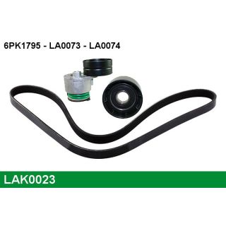 V formos rumbuotas diržas, komplektas LUCAS LAK0023