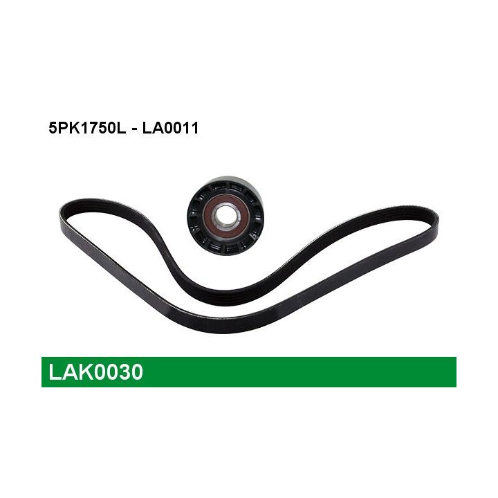 V formos rumbuotas diržas, komplektas LUCAS LAK0030