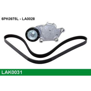 V formos rumbuotas diržas, komplektas LUCAS LAK0031