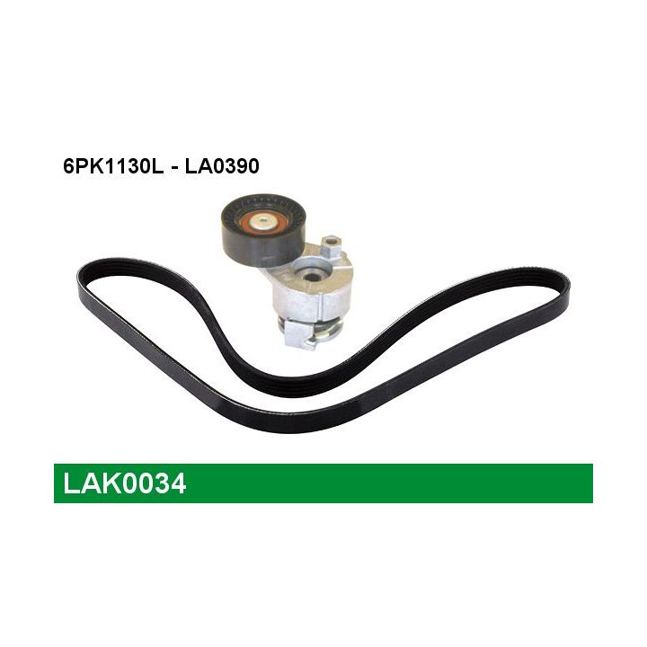 V formos rumbuotas diržas, komplektas LUCAS LAK0034