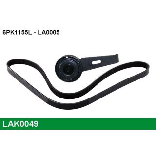 V formos rumbuotas diržas, komplektas LUCAS LAK0049