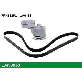 V formos rumbuotas diržas, komplektas LUCAS LAK0053