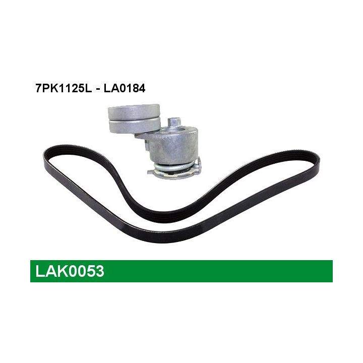 V formos rumbuotas diržas, komplektas LUCAS LAK0053