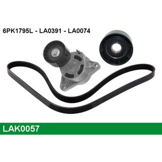 V formos rumbuotas diržas, komplektas LUCAS LAK0057