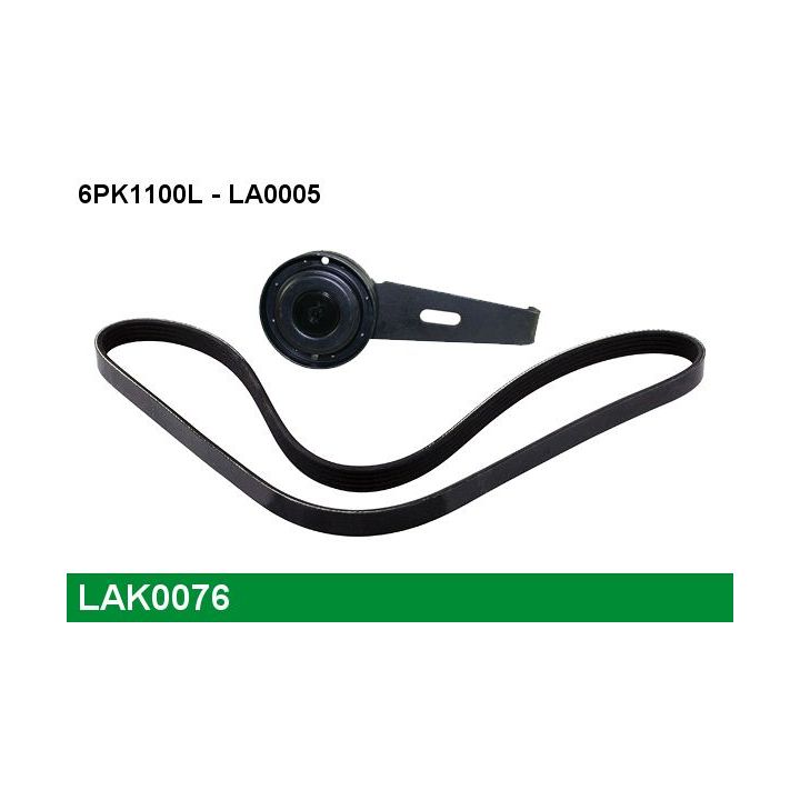 V formos rumbuotas diržas, komplektas LUCAS LAK0076