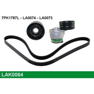 V formos rumbuotas diržas, komplektas LUCAS LAK0084