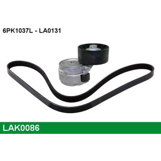 V formos rumbuotas diržas, komplektas LUCAS LAK0086