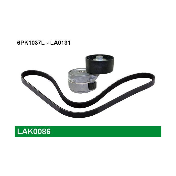 V formos rumbuotas diržas, komplektas LUCAS LAK0086