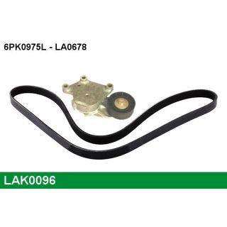 V formos rumbuotas diržas, komplektas LUCAS LAK0096
