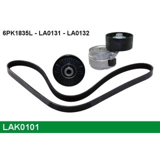 V formos rumbuotas diržas, komplektas LUCAS LAK0101