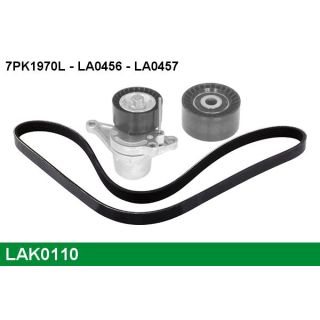 V formos rumbuotas diržas, komplektas LUCAS LAK0110