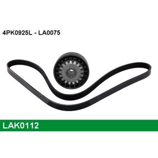V formos rumbuotas diržas, komplektas LUCAS LAK0112