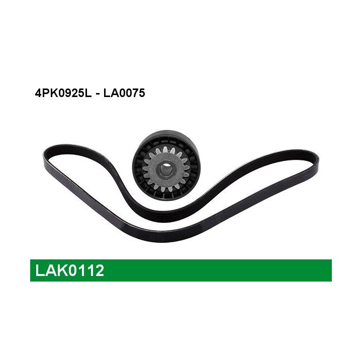 V formos rumbuotas diržas, komplektas LUCAS LAK0112