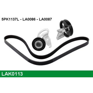 V formos rumbuotas diržas, komplektas LUCAS LAK0113