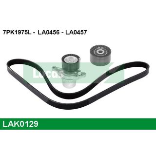 V formos rumbuotas diržas, komplektas LUCAS LAK0129