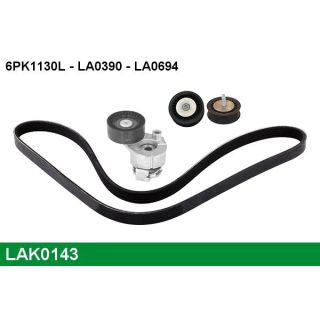 V formos rumbuotas diržas, komplektas LUCAS LAK0143