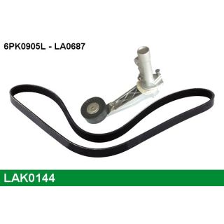 V formos rumbuotas diržas, komplektas LUCAS LAK0144