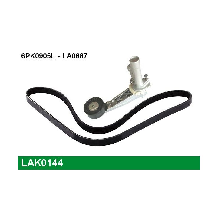 V formos rumbuotas diržas, komplektas LUCAS LAK0144