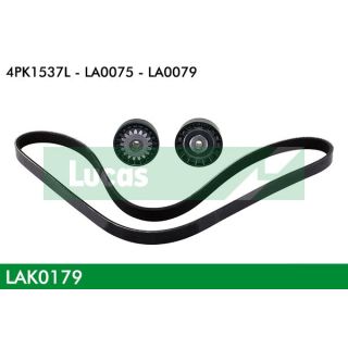 V formos rumbuotas diržas, komplektas LUCAS LAK0179