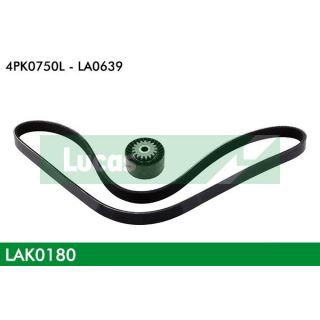 V formos rumbuotas diržas, komplektas LUCAS LAK0180