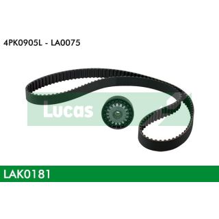 V formos rumbuotas diržas, komplektas LUCAS LAK0181