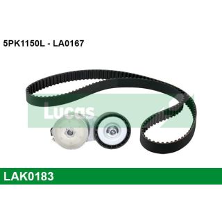 V formos rumbuotas diržas, komplektas LUCAS LAK0183