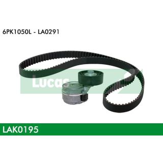 V formos rumbuotas diržas, komplektas LUCAS LAK0195