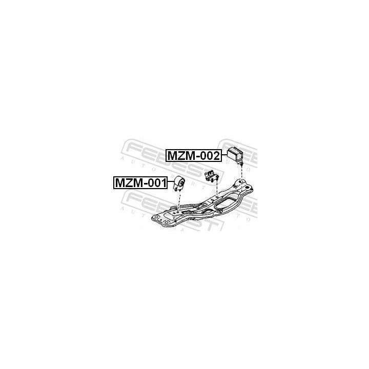 Variklio montavimas FEBEST MZM-002