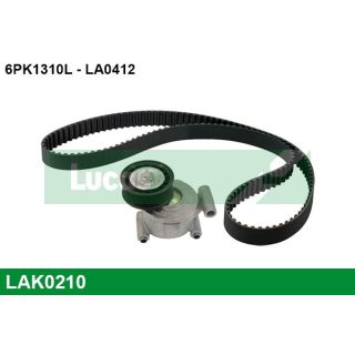 V formos rumbuotas diržas, komplektas LUCAS LAK0210