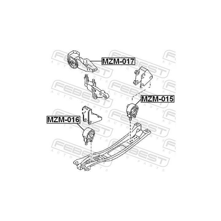 Variklio montavimas FEBEST MZM-015