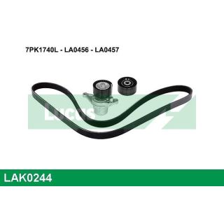 V formos rumbuotas diržas, komplektas LUCAS LAK0244