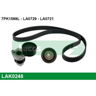 V formos rumbuotas diržas, komplektas LUCAS LAK0248