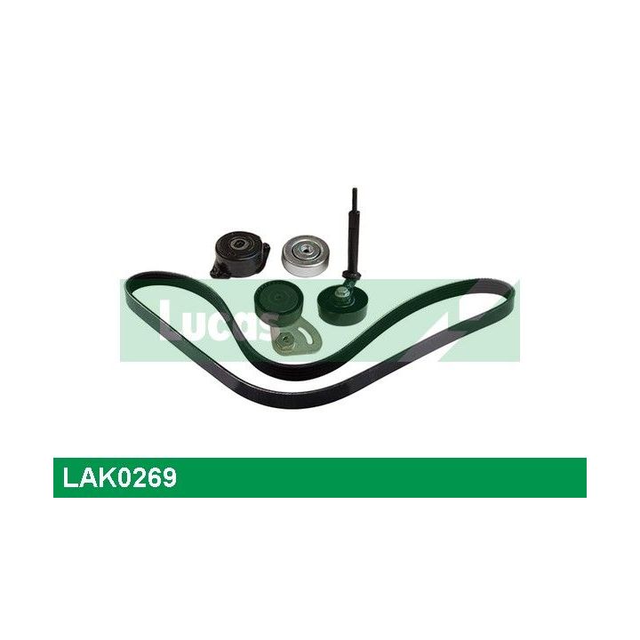 V formos rumbuotas diržas, komplektas LUCAS LAK0269