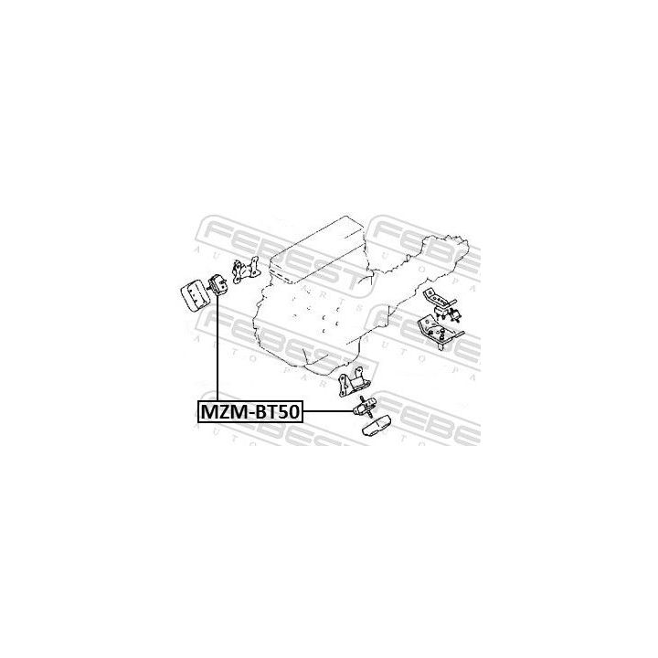 Variklio montavimas FEBEST MZM-BT50