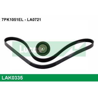 V formos rumbuotas diržas, komplektas LUCAS LAK0335