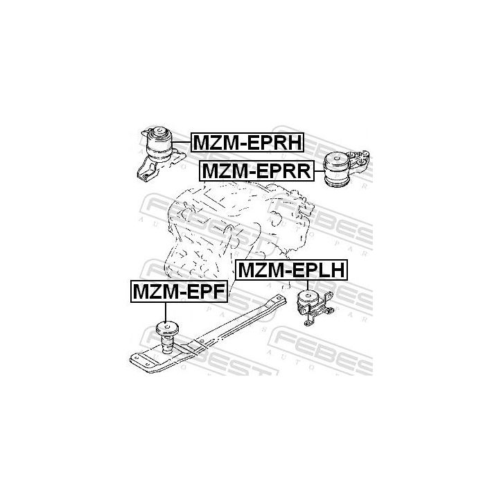 Variklio montavimas FEBEST MZM-EPLH