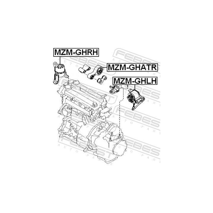 Variklio montavimas FEBEST MZM-GHRH