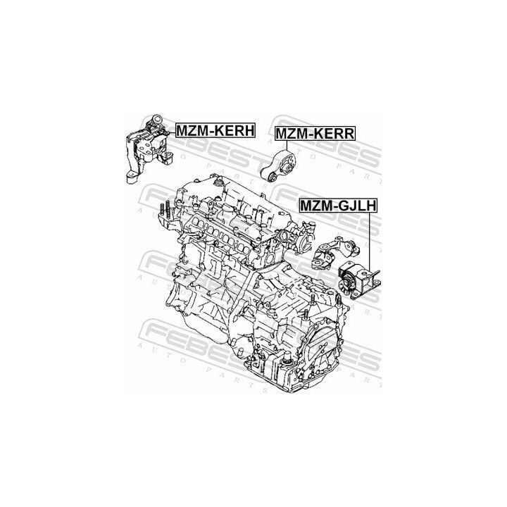 Variklio montavimas FEBEST MZM-KERR