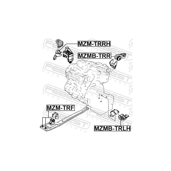 Variklio montavimas FEBEST MZMB-TRR